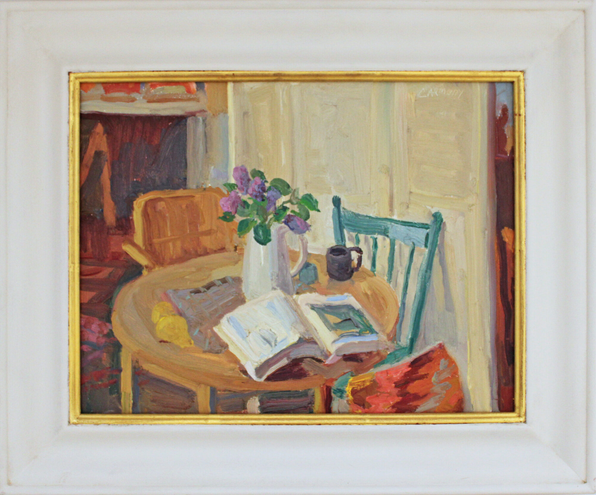 Lilacs with Books