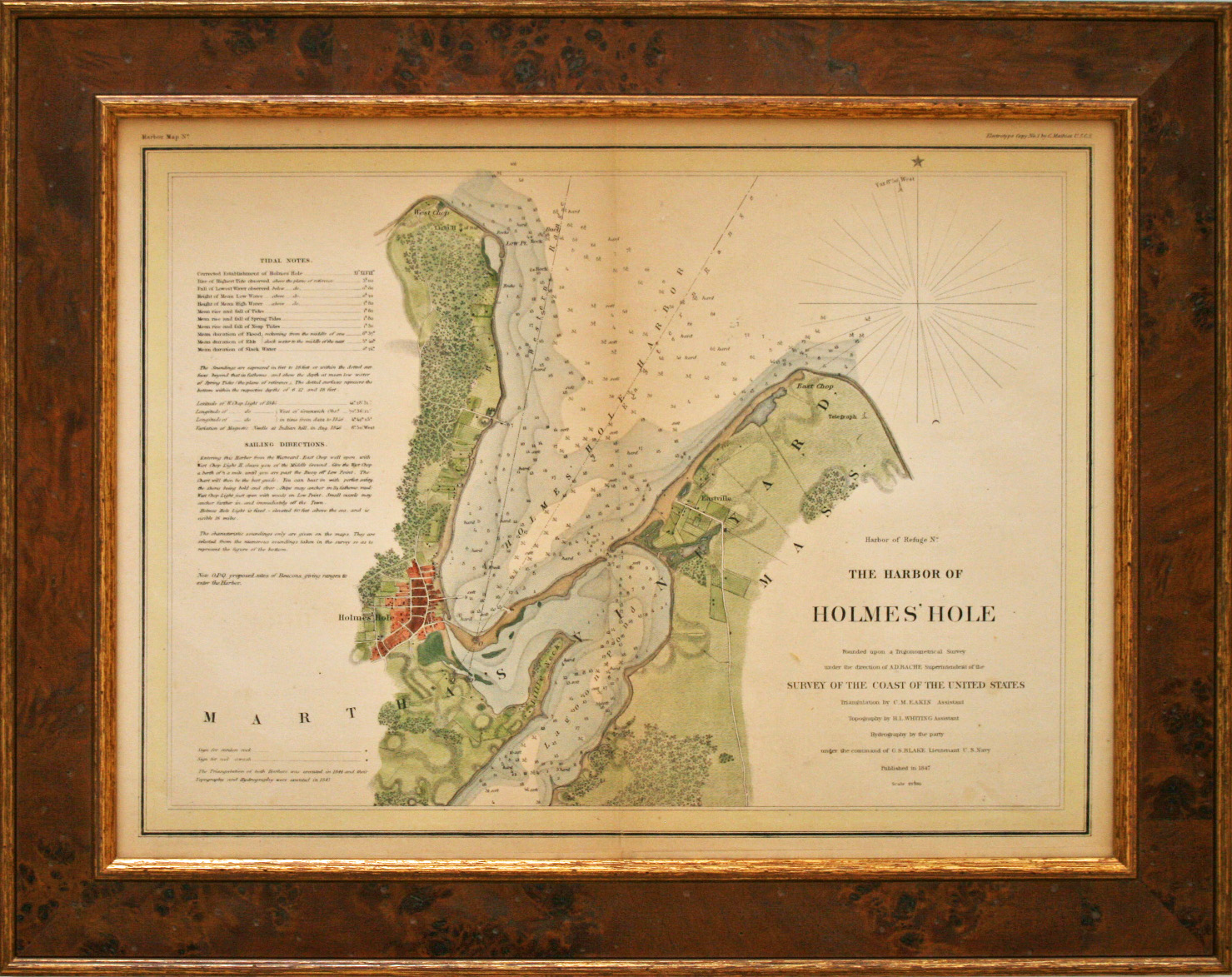 Harbor of Holmes Hole 1847