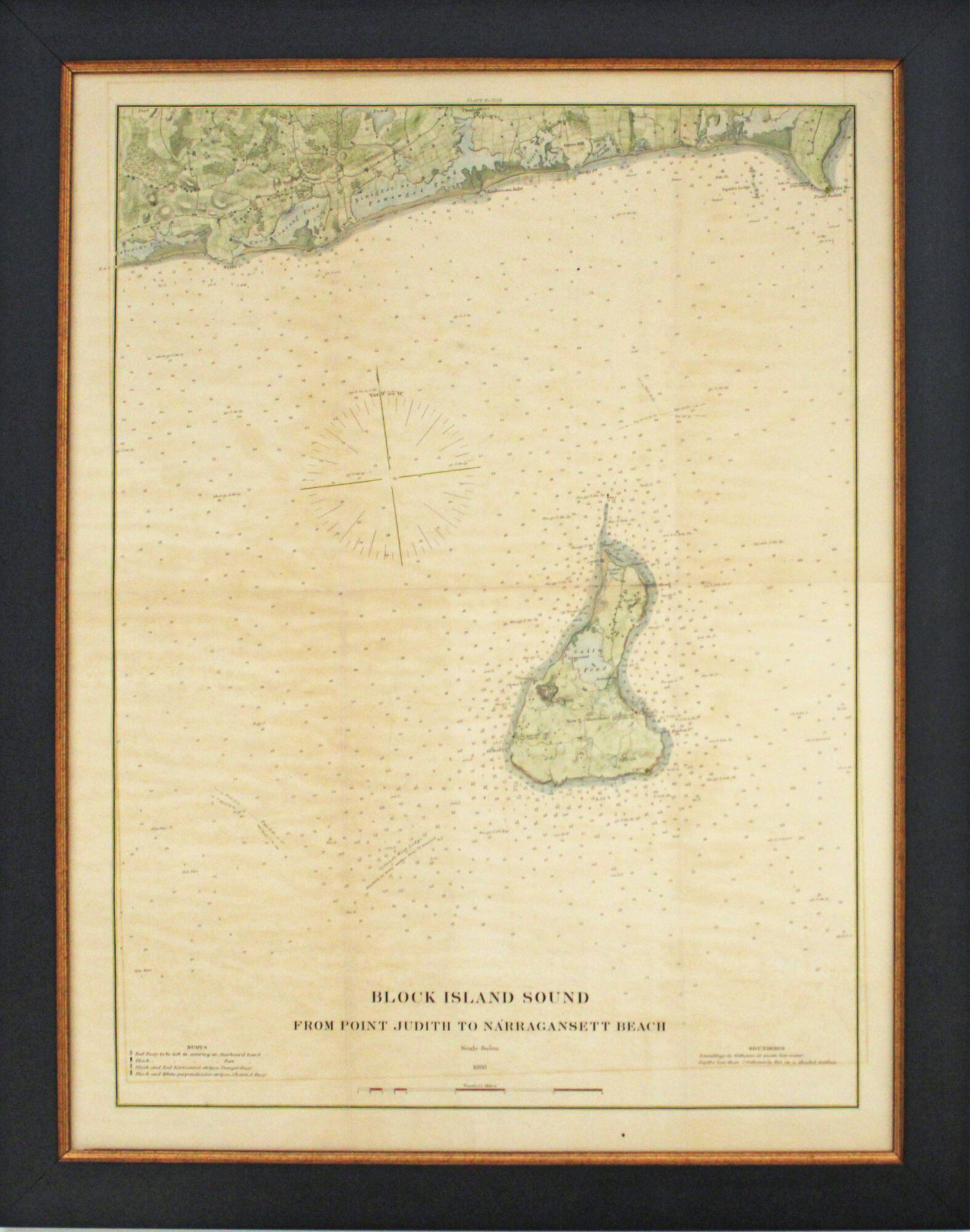 Block Island Sound From Point Judith to Narragansett Beach 1880