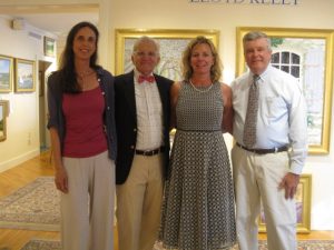 Marjorie Mason, Lloyd Kelly, gallery owner Christina Cook and William R. Davis