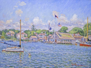 July Afternoon, Edgartown Yacht Club by Jan Pawlowski