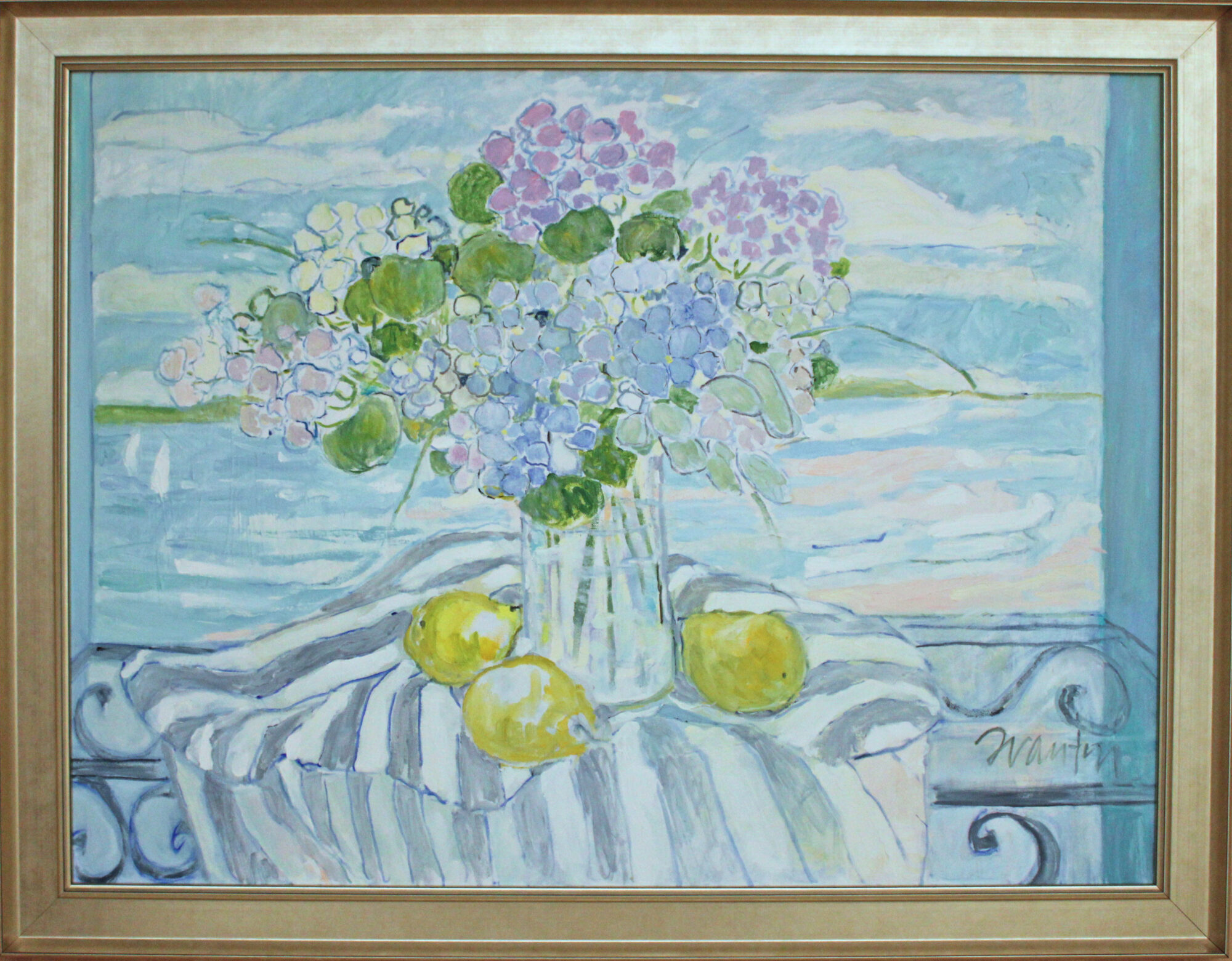 Summer Still Life with Green Pears