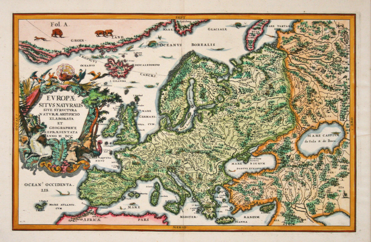 Europae Situs Naturalis 1700