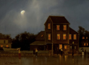 Passing Rain on Gallery Night by William R. Davis