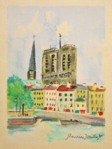 "A Notre Dame La Cité" by Maurice Utrillo