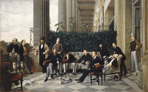 "The Circle of the Rue Royale" by James Tissot c. Musee d'Orsay