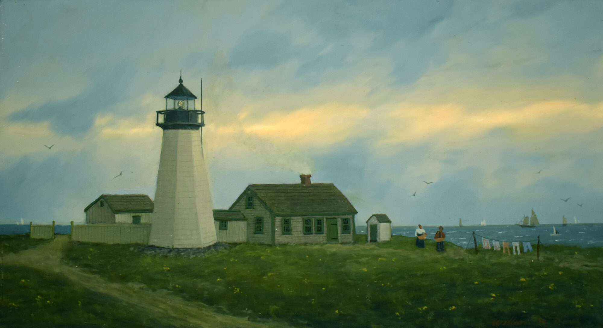 Early Cape Poge Lighthouse 1844