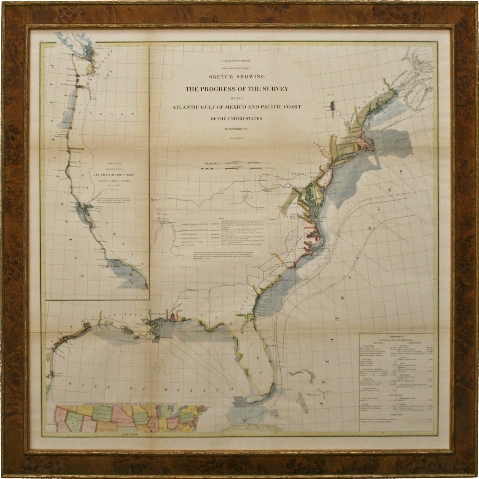 Atlantic, Gulf of Mexico & Pacific Coast 1871
