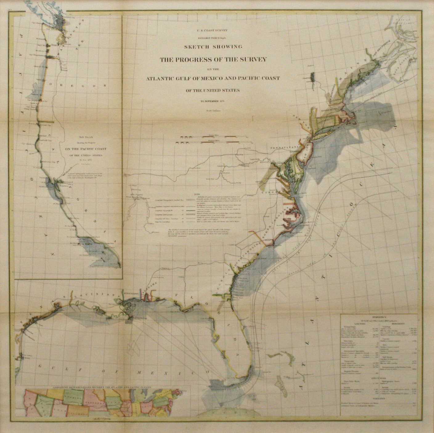 Atlantic, Gulf of Mexico & Pacific Coast 1871