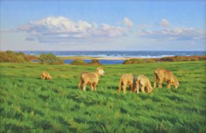 Allen Farm Afternoon Sheep by Marjorie Mason