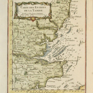 Carte des Entrees de la Tamise 1764