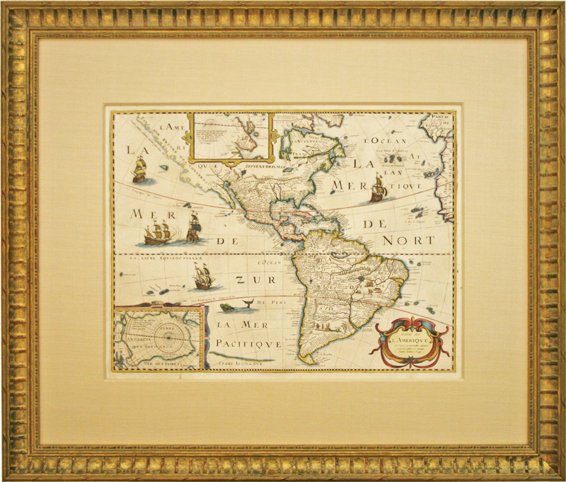 Carte de L'Amerique 1640