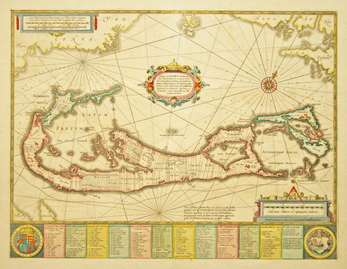Mappa Aestivarum Insularum, Alias Barmudas Dictarum 1680