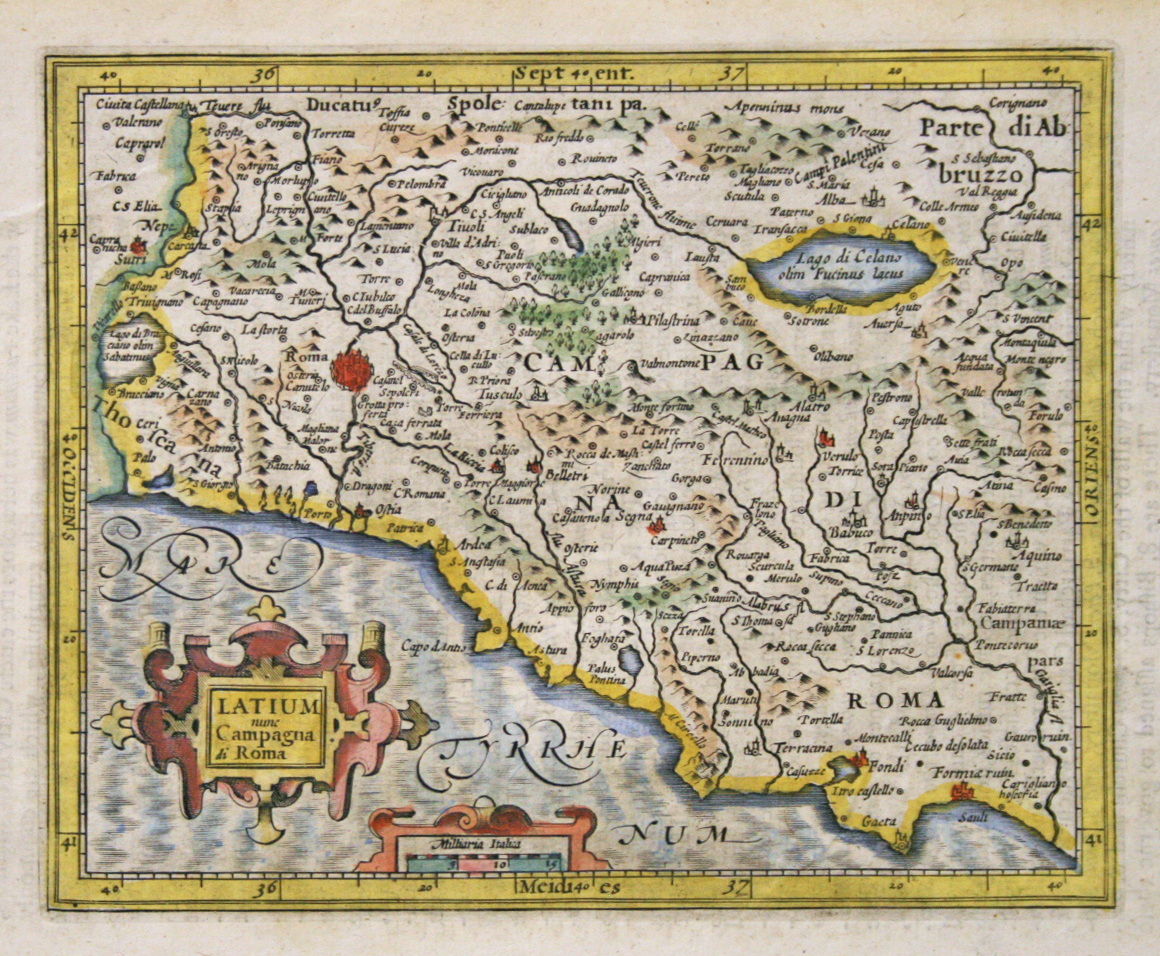 Latium nunc Campagna di Roma 1635