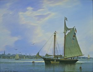 "Back on the Mooring" by William R. Davis