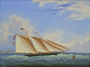 "Yachting Under Blue Skies" by William R. Davis